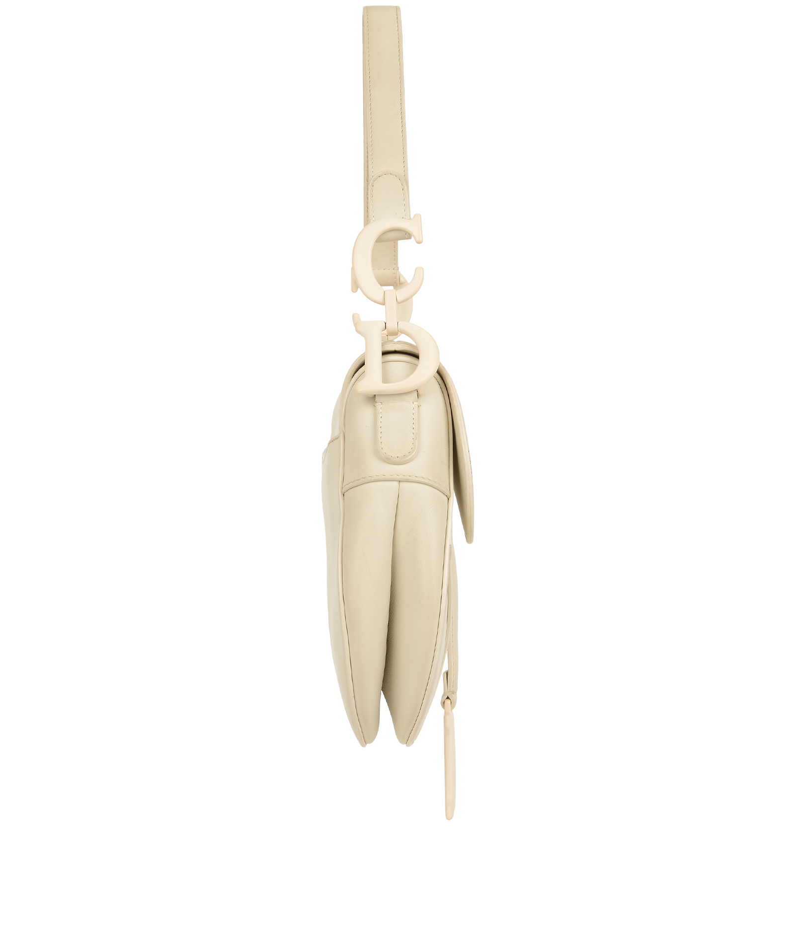 Saddle, &pound;2,600, Handbags, White, Leather, Side view